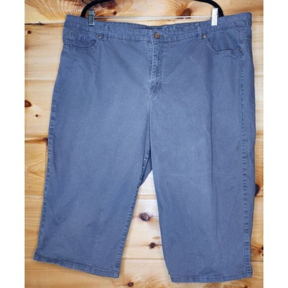 Gloria Vanderbilt Womens Capri Size 24 Brown Solid Amanda Capri Jeans - Picture 5 of 13